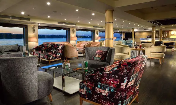 Lounge aboard the MS Acamar Nile Cruise Nile cruise
